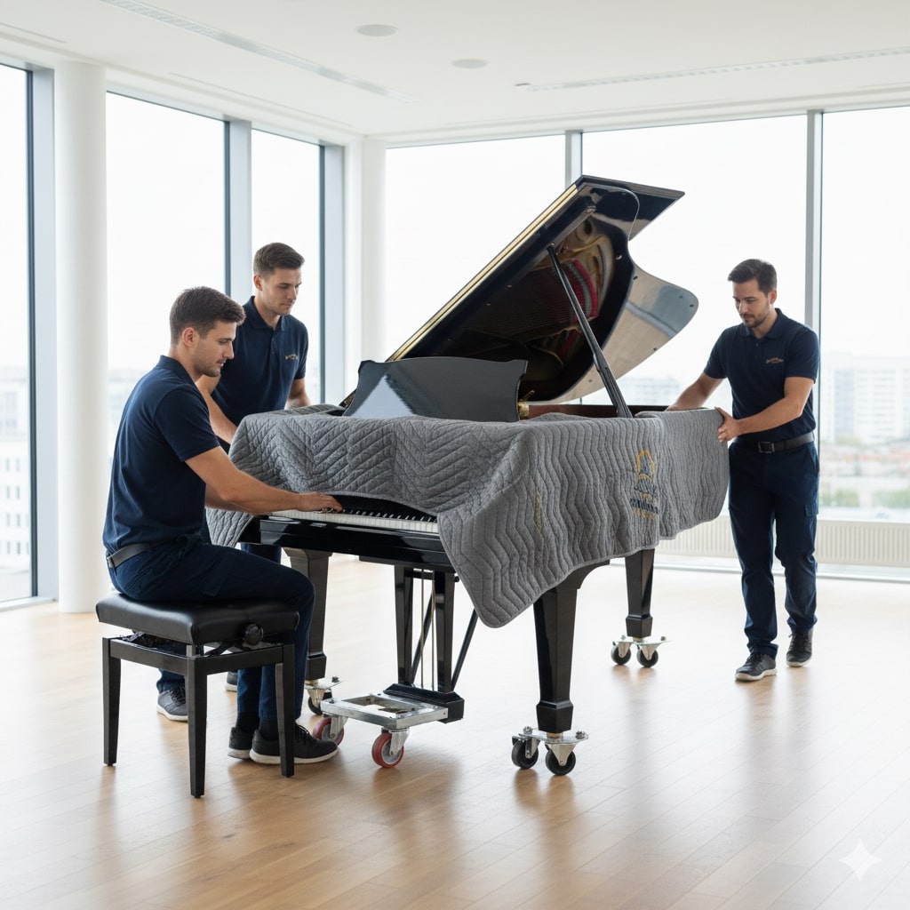 Sicherer Klaviertransport in Berlin